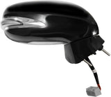 Fit System Passenger Side Mirror for Lexus is 250/350 Sedan, Black PTM, w/Turn Signal & Puddle lamp, w/o Luxury Sport pkg, Foldaway, Heated Power