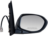 Fit System Passenger Side Mirror for Honda Odyssey Touring Elite Model, Smooth Black w/PTM Cover, w/Turn Signal, Memory, Foldaway, w/o Aspherical Lens, w/o Camera, Heated Power