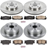 Power Stop KOE6480 Autospecialty Front and Rear Replacement Brake Kit-OE Brake Rotors & Ceramic Brake Pads