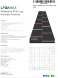 RFSPACE LPDA-MAX Log Periodic UWB Antenna 300 MHz - 1000MHz for UWB TX/RX SDR RADAR GPR SIGINT EMC TEST ADSB WIFI FVP TV VIDEO IoT LoRa