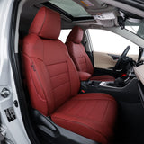 EKR Custom Fit Car Seat Covers for Select Hyundai KONA 2018 2019 2020 2021 2022 2023 - Leather(Black)