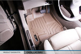 MAXLINER Floor Mats 2 Row Liner Set Tan for 2010-2016 Cadillac SRX
