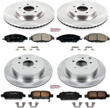 Power Stop KOE6497 Autospecialty Front and Rear Replacement Brake Kit-OE Brake Rotors & Ceramic Brake Pads