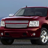 DNA Motoring HL-OH-CSA07-CH-CL1 Chrome Housing Headlights Compatible with 07-14 Tahoe Suburban Avalanche