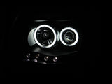 AnzoUSA 121282 Black Clear Projector Halo Headlight for Toyota Tacoma - (Sold in Pairs)