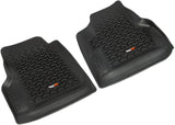 Rugged Ridge 12987.10 Floor Liner, Front/Rear; Black, 1997-2006 Jeep Wrangler TJ