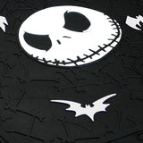 Yupbizauto Nightmare Before Christmas Jack Skellington Car Truck SUV Seat Covers Rubber Front and Rear Floor Mat Set with Little Tree Air Freshener Bundle Set