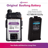 MIRKIT 4X Ham Radios Baofeng UV 5R MK5 8 Watt Max Power - 1800 mAh Li-ion Battery & Baofeng Programming Cable MIRKIT FTDI Model 3 Red for Your Radio Compatible with UV-5R, 5RA, uv82hp, bf 888s, 5RC