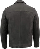 Milwaukee Leather SFM1875 Men's New Zealand Lambskin Leather with Shirt Style Collar