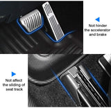 KUST All Weather Floor Mats for 2016-2021 2022 Lexus RX (All Models) / 2018-2021 2022 RXL RX350/RX450h Custom Fit Floor Liners 2 Row Liner Set Black Non-Slip