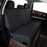 EKR Custom Fit Full Set Car Seat Covers for Select Toyota Tacoma 2016 2017 2018 2019 2020 2021 2022 /Double Cab - Leatherette (Black)