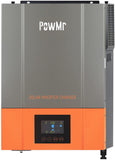 PowMr 2400W Solar Hybrid Inverter 24VDC to 220-230VAC,Built in 80A MPPT Solar Charge Controller,Off-Grid Pure sine Wave Inverter,Work with 24V Lead Acid & Lithium Battery,Solar Power Utility Generator