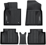 LASFIT Floor Mats for 2018-2022 Toyota Camry, FWD Only (Not Fit for Hybrid or AWD), All Weather Guard Custom Fit TPE Car Floor Liners, Front & Rear, Black