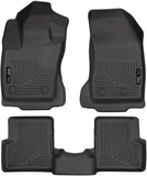 Husky Liners Weatherbeater Series | Front & 2nd Seat Floor Liners - Black | 99081 | Fits 2015-2021 Jeep Renegade 3 Pcs