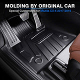 Mixsuper Custom Fit for Floor Mats Mazda CX-5 2017-2021 2022 CX5 Floor Liners All Weather 5D Protect Covered The Door Sill Durable Odorless Carpet Liner Set