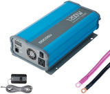 DOCOSU 1200W Power Inverter Pure Sine Wave 1200Watt Power Converter DC 12V to AC 110V Inverter Charger with LED Display 2.4A USB Port AC Outlet for Car Emergency RV Boat Vehicle Marine Auto