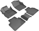 3D MAXpider All-Weather Floor Mats for Honda Accord 2018-2022 Custom Fit Car Floor Liners, Kagu Series (1st & 2nd Row, Black)