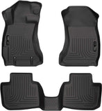 Husky Liners Weatherbeater Series | Front & 2nd Seat Floor Liners - Black | 99801 | Fits 2016-2017 Subaru Crosstrek, 2012-2016 Subaru Impreza 3 Pcs