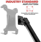 Heavy Duty Tablet Mount For Trucks - Impact Series by Tackform - Universal Vehicle Seat Rail Mount (20-24" Telescoping) Works With Most Vehicles with Accessible Floor Bolts