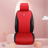 Red Seat Covers Universal Leather Seat Cover Comfortable Car Seat Cover 2/3 Covered 11PCS Fit Car/Auto/SUV (A-China red)