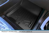 SMARTLINER Custom Fit All Weather Black 1st Row Floor Mat Liner Set Compatible with 2021-2023 Hyundai Santa Fe