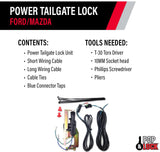 Pop & Lock PL8200 Power Tailgate Lock for Ford/Mazda (for Tailgate Without OEM Lock)
