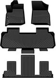 VIWIK Floor Mats Compatible for Traverse 2018-2022 7 Seat with 2nd Row Bucket Seats,All Weather Floor Liners Full Set Include 1th 2nd 3rd Row Front and Rear, Automotive Floor Mats Black