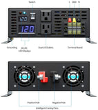 WZRELB 2000W 12V 120V Pure Sine Wave Solar Power Inverter with Remote Control Switch,RBP200012VCRT