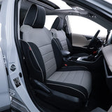 EKR Custom Fit Full Set Car Seat Covers for Select Toyota Corolla L LE LE Eco XLE Sedan 2014 2015 2016 2017 2018 2019 - Leatherette (Black)
