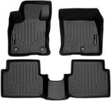 SMARTLINER Custom Fit All Weather Black 2 Row Floor Mat Liner Set Compatible with 2022-2023 Ford Maverick