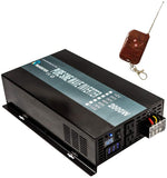 WZRELB 2000W 12V 120V Pure Sine Wave Solar Power Inverter with Remote Control Switch,RBP200012VCRT