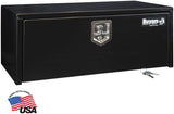 Buyers Products 1703305 Black Steel Underbody Truck Box with T-Handle Latch, 14 x 16 x 36 Inch