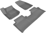 3D MAXpider L1BC02401509 Complete Set Custom Fit All-Weather Floor Mat for Select Buick Envision Models - Kagu Rubber (Black)