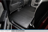 SMARTLINER Custom Fit Floor Mats 2 Row Liner Set Black Compatible with 2015-2022 Compatible with Ford F-150 SuperCrew Cab with 1st Row Bucket Seats