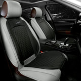 GIANT PANDA Full Set Car Seat Covers Luxury Faux Leatherette Seat Cushions Covers for 5-Seater Models, Fit Most Cars SUV Pick-up Trucks (Orange)