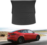 Xipoo Fit Tesla Model Y Trunk Mat Floor Mats Cargo Mat Cargo Liner for 2020 2021 2022 Tesla Model Y Accessories (Four Trunk Mats + Floor Mats)
