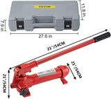 Mophorn 6 Ton Porta Power Kit 1.2M (78.7 inch) Oil Hose Hydraulic Car Jack Ram Autobody Frame Repair Power Tools for Loadhandler Truck Bed Unloader Farm and Hydraulic Equipment Construction