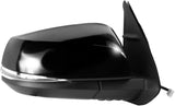 Passenger Side Mirror for Toyota Tacoma, Textured Black w/PTM Cover, w/Turn Signal, Blind spot Detection System, Foldaway, w/o Puddle lamp, w/o spot Mirror, Heated Power