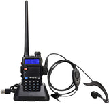 Retevis RT-5R Dual Band Two Way Radios Long Range, High Power 128CH 2 Way Radio, Flashlight 1400mAh Walkie Talkies for Adults with Earpiece (6 Pack)