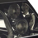DNA Motoring HL-OH-VWJE99-SM Pair of Smoke Lens Euro-Spec E-Code Style Headlights Compatible with 99-05 Jetta MKIV,Left & Right Side