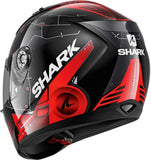 Shark Unisex-Adult Full Face RIDILL 1.2 MECCA-Black/Red/Silver-XL. (Multi