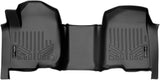 MAXLINER Floor Mats 1st Row Liner Black for 19-21 Silverado/Sierra 1500 20-21 2500/3500 Crew Cab with 1st Row Bench Seat