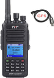 TYT MD-UV390 Dual Band GPS Handheld Portable Radio, Dual Band DMR Digital Transceiver144-148MHz 420-450MHz IP67 Waterproof with Free Cable