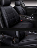 OASIS AUTO 2016-2022 Tacoma Custom Fit PU Leather Seat Cover Compatible with Tacoma 2016-2017-2018-2019-2020-2021 (2016-2022 Tacoma, Black)