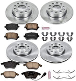 Power Stop KOE4068 Autospecialty Front and Rear Replacement Brake Kit-OE Brake Rotors & Ceramic Brake Pads