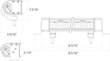 Piaa 22-07206 RF Series Yellow 6-Inch SAE Compliant Fog Beam LED Light Bar Kit with Wiring Harness and Relay and Switch