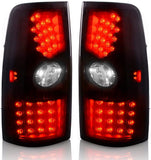 AUTOSAVER88 LED Tail Lights Compatible with Chevy Silverado 1999 2000 2001 2002 2003 2004 2005 2006, Tail Lamps for GMC Sierra 1999-2003 Black Smoke Replacement Assembly (FIT FLEETSIDE MODELS ONLY)