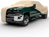 Budge Protector IV Truck Cover, 4 Layer Reliable Weather Protection, Waterproof, Dustproof, UV Treated, Tan, Size 3: Standard Cab Max Bed Length 7' 6" (90 inches)