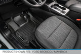 SMARTLINER Custom Fit All Weather Black 2 Row Floor Mat Liner Set Compatible with 2022-2023 Ford Maverick