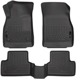 Husky Liners Weatherbeater Series | Front & 2nd Seat Floor Liners - Black | 98161 | Fits 2011-2015 Chevrolet Cruze, 2016 Chevrolet Cruze Limited 3 Pcs